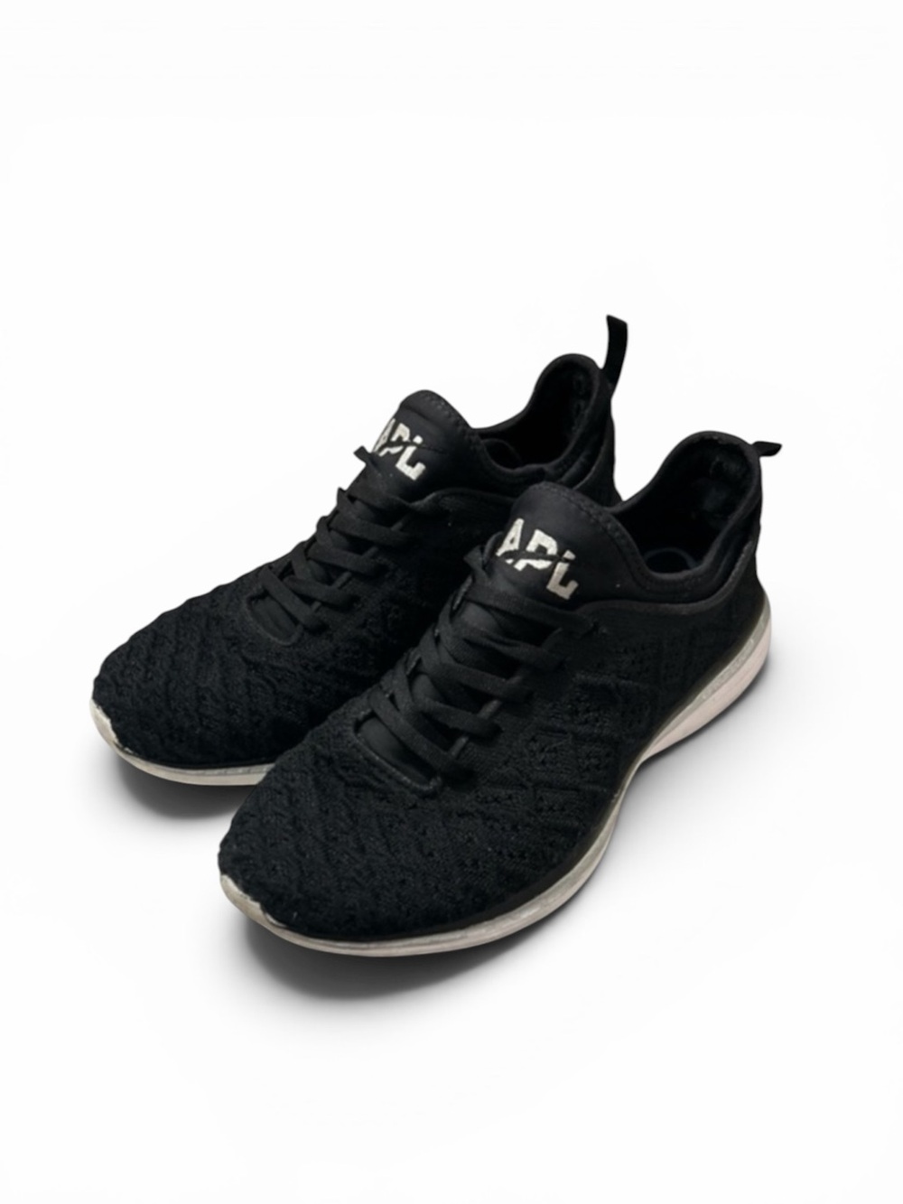 APL Woman’s Techloom Phantom Running Shoe in black size 8.5